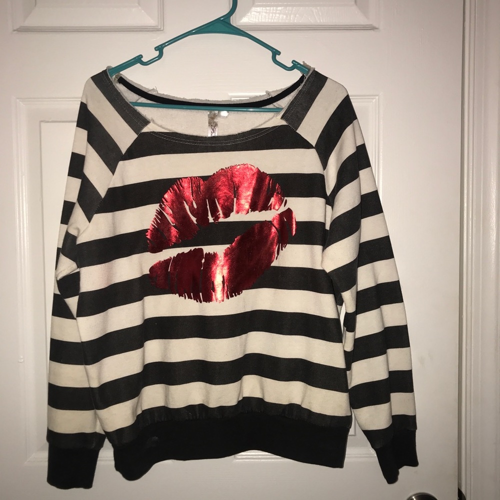 Off shoulder sweater